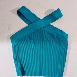 Aritzia Babaton Sculpt Knit Cris Cross Cropped Tank XS